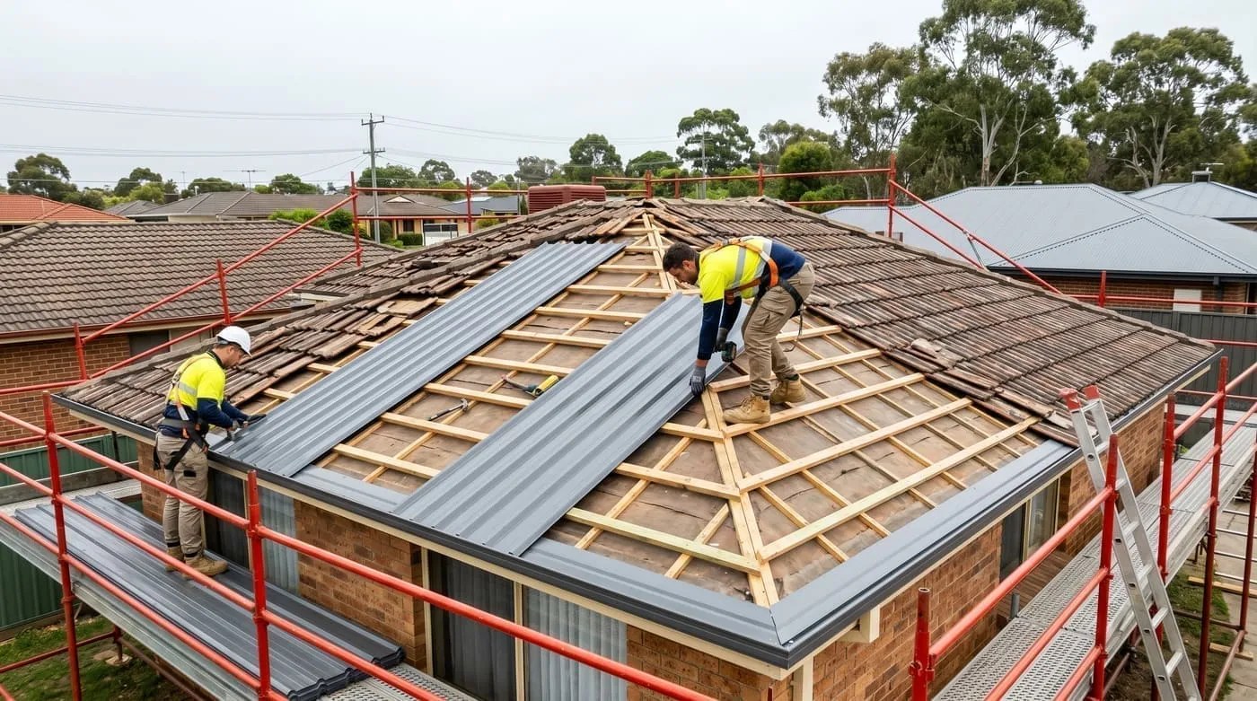 Roof replacement Adelaide — full re-roofing with new Colorbond or tiles, Adelaide, Australia